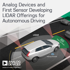 아나로그디바이스, 퍼스트 센서와 LIDAR 솔루션 공동 개발